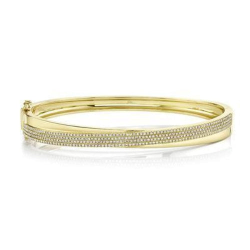 Shy Creation Jewelry - 0.71CT DIAMOND PAVE BANGLE | Manfredi Jewels