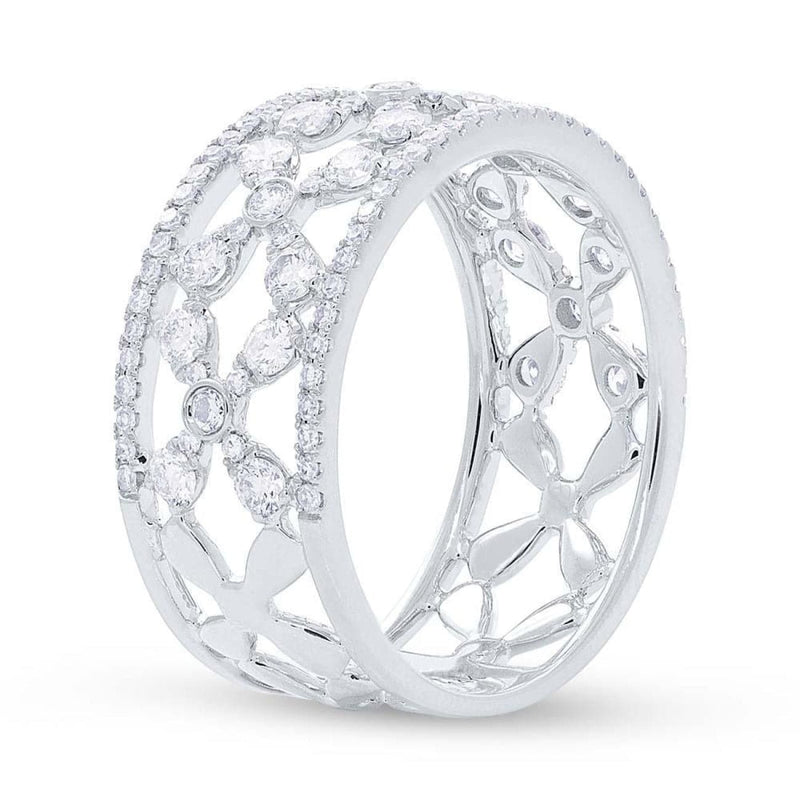 Shy Creation Jewelry - 0.93CT DIAMOND FLOWER RING | Manfredi Jewels