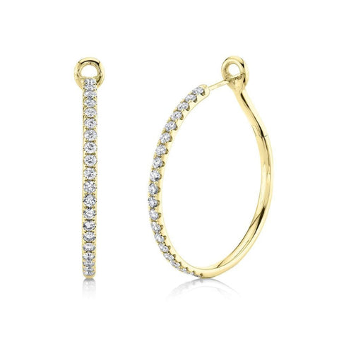 1.50CT DIAMOND HOOP EARRING