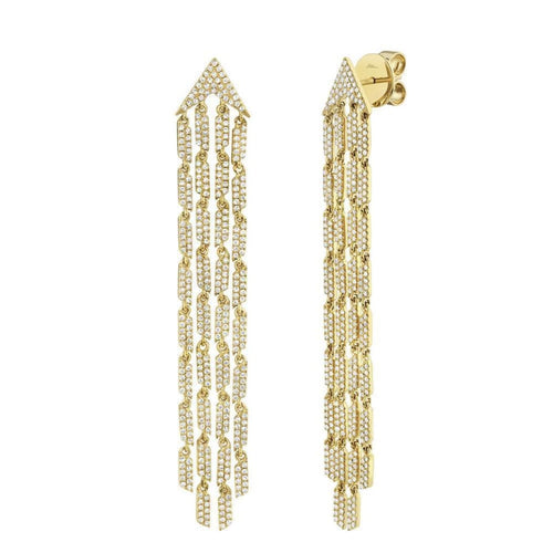 Shy Creation Jewelry - 1.61CT DIAMOND PAVE EARRING | Manfredi Jewels