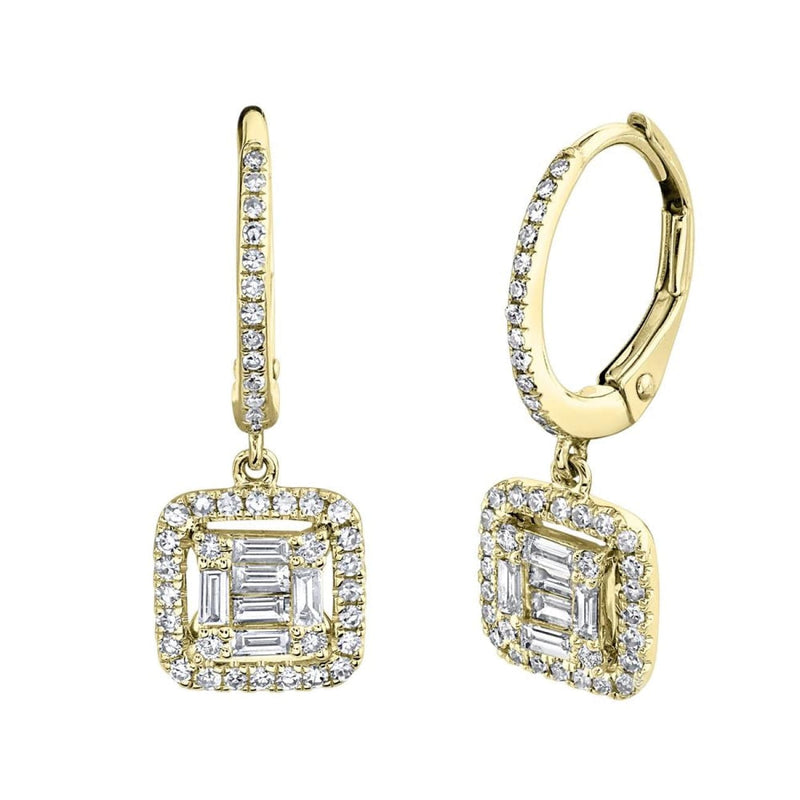 Shy Creation Jewelry - 14 Karat Earrings With 0.48Tw Round Diamonds | Manfredi Jewels