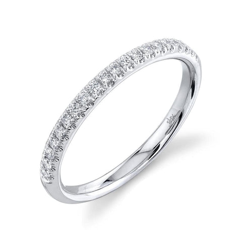 14K WHITE GOLD 0.18CT DIAMOND BAND