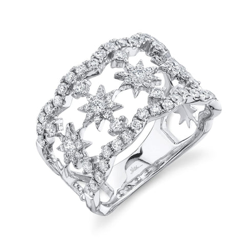 14K White Gold Diamond Ring