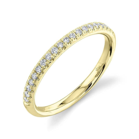 14K Yellow Gold 0.18Ct Diamond Band