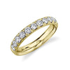 Shy Creation Jewelry - 14K YELLOW GOLD DIAMOND BAND RING | Manfredi Jewels