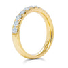 Shy Creation Jewelry - 14K YELLOW GOLD DIAMOND BAND RING | Manfredi Jewels
