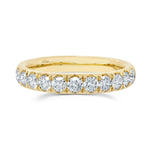Shy Creation Jewelry - 14K YELLOW GOLD DIAMOND BAND RING | Manfredi Jewels