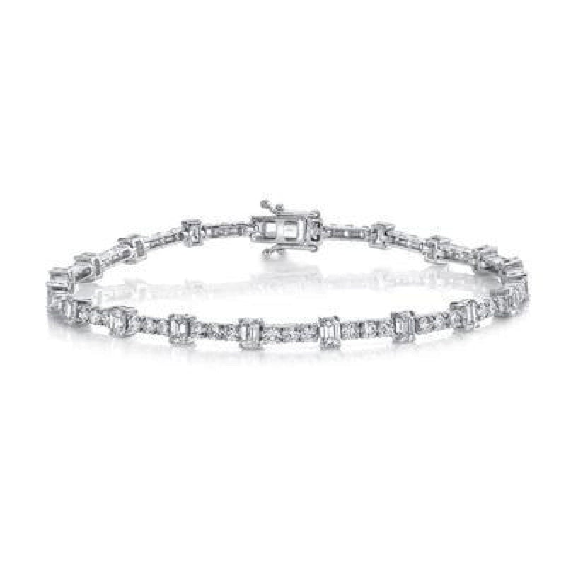 Shy Creation Jewelry - 5.05CT DIAMOND EMERALD BRACELET | Manfredi Jewels