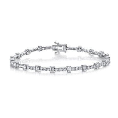 5.05CT DIAMOND EMERALD BRACELET