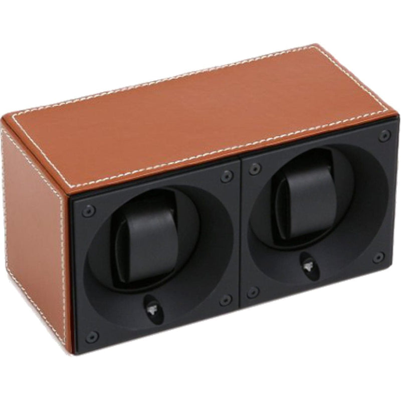 SwissKubik Accessories - SwissKubik SK02.CV002 2-UNIT WATCH WINDER IN NATURAL LEATHER | Manfredi Jewels