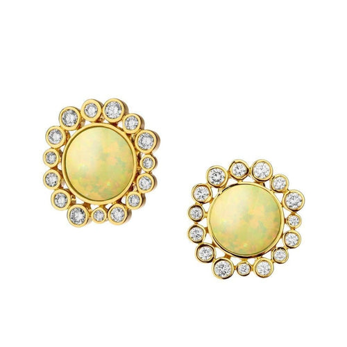 Syna Jewelry - Cosmic Cluster Diamond Earrings | Manfredi Jewels