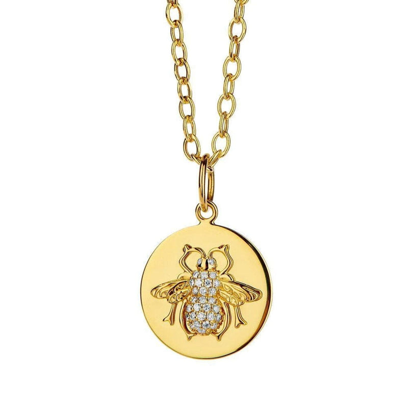 Syna Jewelry - Jardin Bee Charm Pendant | Manfredi Jewels