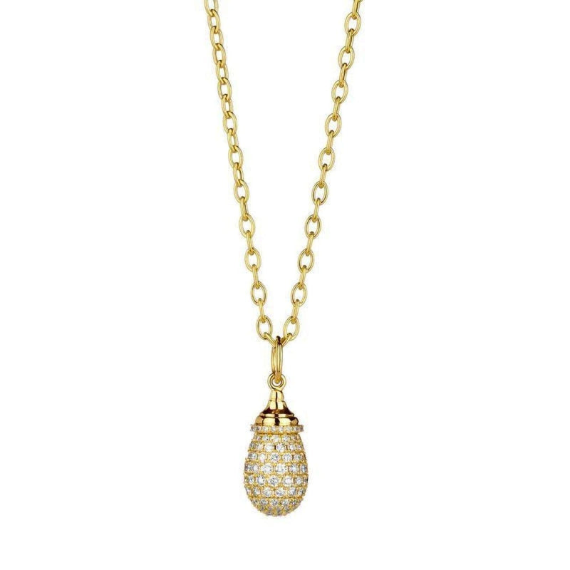 Syna Jewelry - Mini Diamond Mogul Drop Pendant | Manfredi Jewels