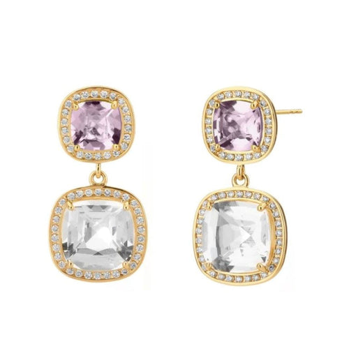 Syna Jewelry - Mogul Cushion Diamond Earrings | Manfredi Jewels