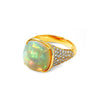 Syna Jewelry - Mogul Ethiopian Opal Sugarloaf Ring | Manfredi Jewels