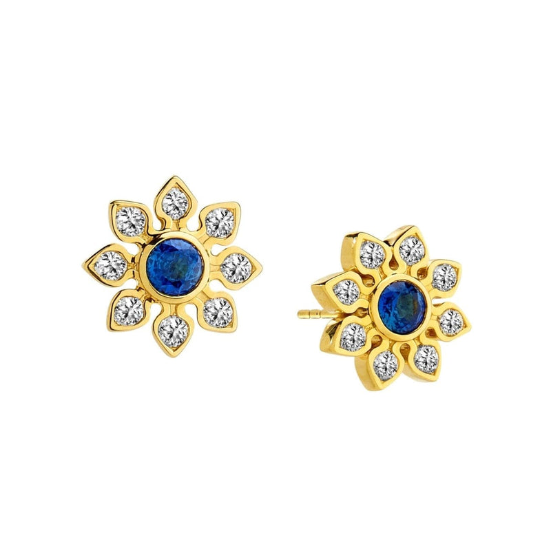 Syna Jewelry - Mogul Flower Studs | Manfredi Jewels