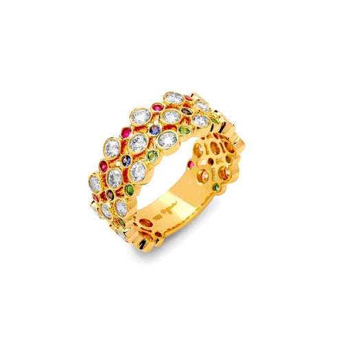 Syna Jewelry - Mogul Multi Gemstone Band | Manfredi Jewels