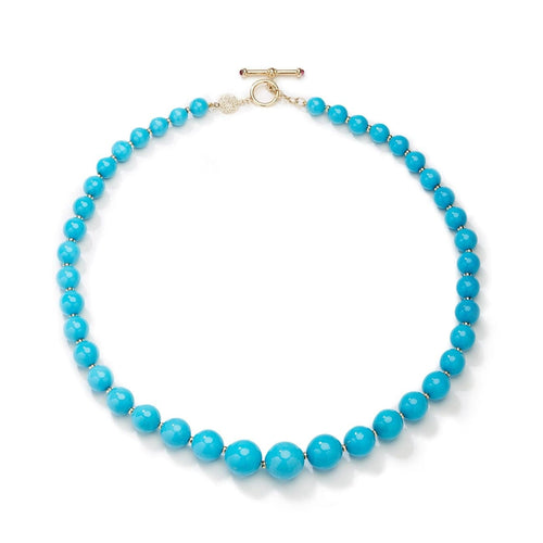 Syna Jewelry - Mogul Sleeping Beauty Turquoise Bead Necklace | Manfredi Jewels