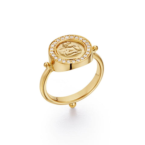 18K Angel Ring in diamond pav̩