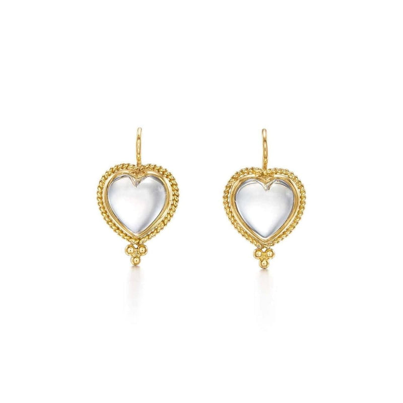 Temple St Clair Jewelry - 18K Braided Heart Earrings | Manfredi Jewels