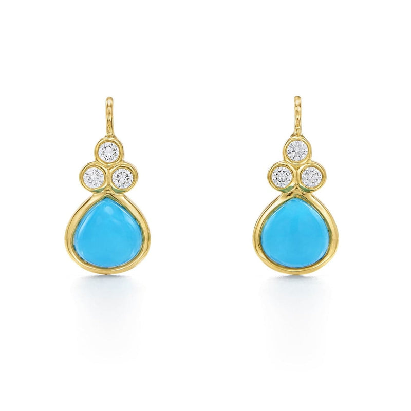 Temple St Clair Jewelry - 18K Classic Heart Drop Earrings | Manfredi Jewels
