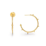 Temple St Clair Jewelry - 18K Granulated Hoops | Manfredi Jewels