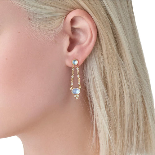 Temple St Clair Jewelry - 18K LONG CHAIN DROP EARRINGS | Manfredi Jewels