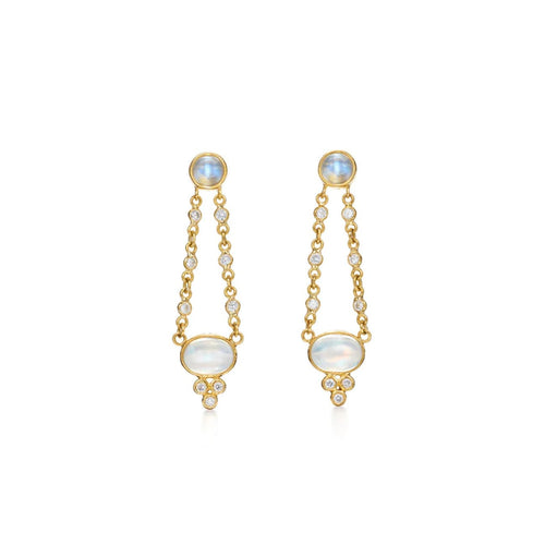 Temple St Clair Jewelry - 18K LONG CHAIN DROP EARRINGS | Manfredi Jewels