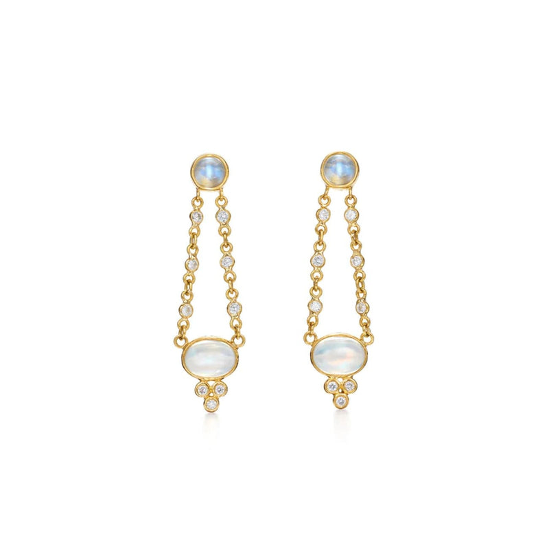 Temple St Clair Jewelry - 18K LONG CHAIN DROP EARRINGS | Manfredi Jewels