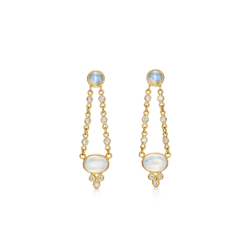 Temple St Clair Jewelry - 18K LONG CHAIN DROP EARRINGS | Manfredi Jewels