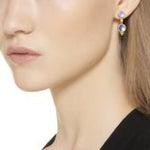 Temple St Clair Jewelry - 18K Moon Drop Earrings | Manfredi Jewels