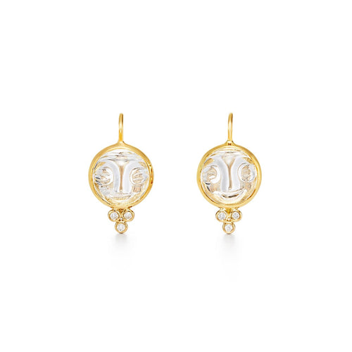 Temple St Clair Jewelry - 18K Moonface Earrings | Manfredi Jewels