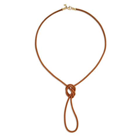 18K Natural Leather Cord