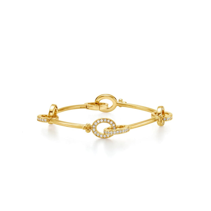 Temple St Clair Jewelry - 18KT YELLOW GOLD 1.68CT DIAMOND ORS LINK BRACELET | Manfredi Jewels