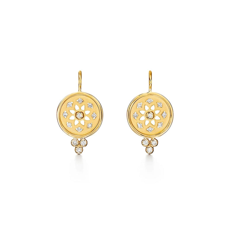 Temple St Clair Jewelry - 18KT YELLOW GOLD MANDALA EARRINGS | Manfredi Jewels