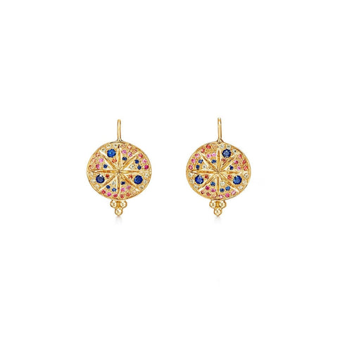 18KT YELLOW GOLD SORCERER EARRINGS