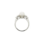 Tiffany & Co. - Estate Jewelry Estate Jewelry - Tiffany & Co. Victoria White Akoya Cultured Pearl and Diamond Platinum Ring | Manfredi