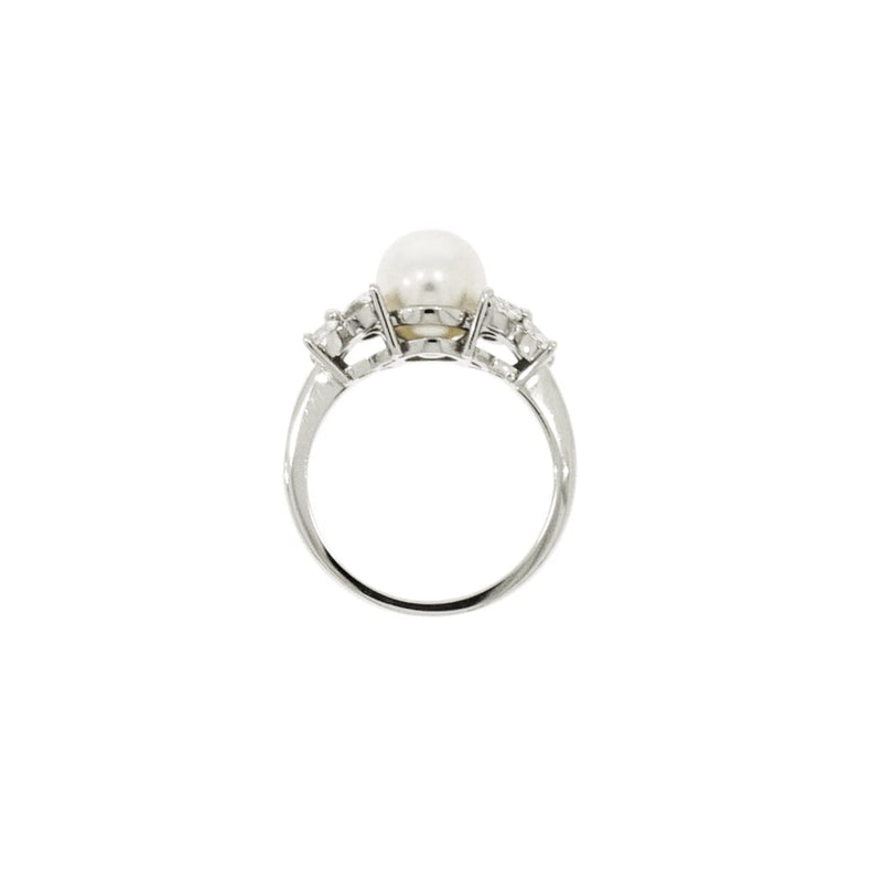 Tiffany & Co. - Estate Jewelry Estate Jewelry - Tiffany & Co. Victoria White Akoya Cultured Pearl and Diamond Platinum Ring | Manfredi
