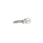 Tiffany & Co. - Estate Jewelry Estate Jewelry - Tiffany & Co. Victoria White Akoya Cultured Pearl and Diamond Platinum Ring | Manfredi