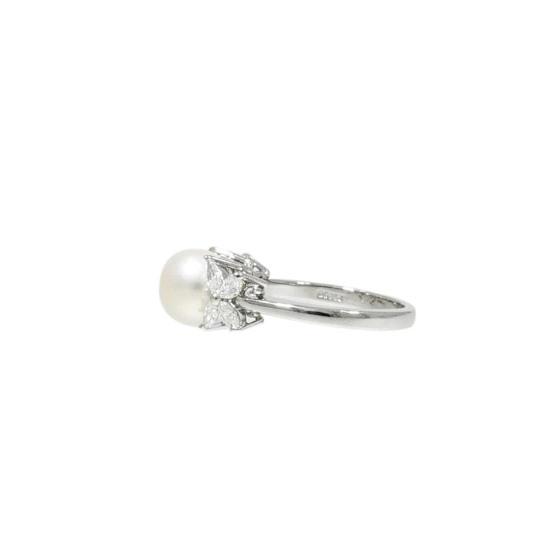 Tiffany & Co. - Estate Jewelry Estate Jewelry - Tiffany & Co. Victoria White Akoya Cultured Pearl and Diamond Platinum Ring | Manfredi