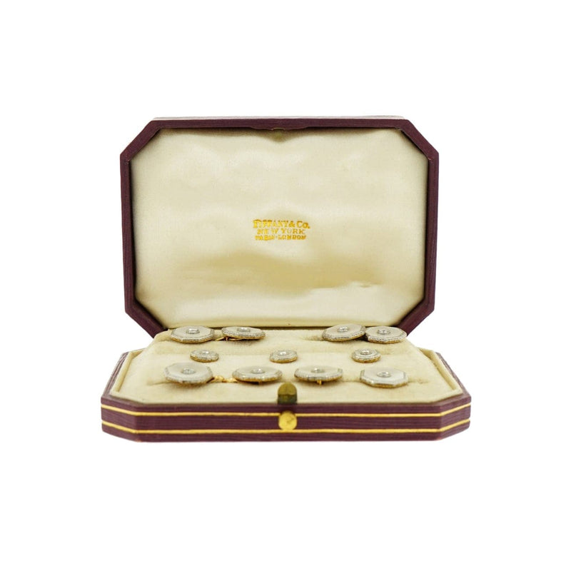 Tiffany & Co. - Estate Jewelry Estate Jewelry - Vintage Tiffany & Co. Cufflinks & Studs Dress Set | Manfredi Jewels