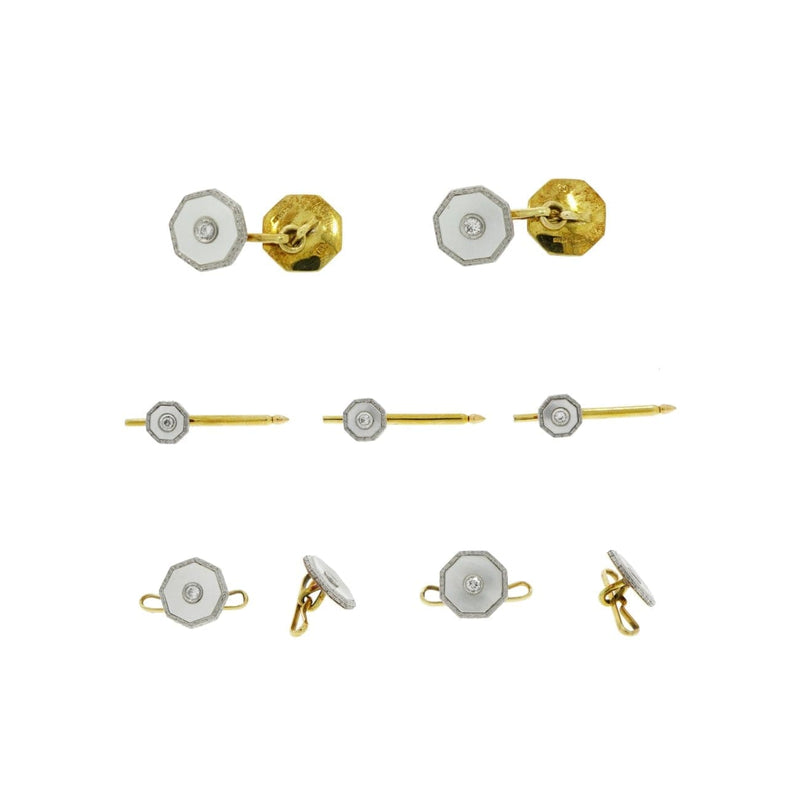 Tiffany & Co. - Estate Jewelry Vintage Cufflinks Studs Dress Set | Manfredi Jewels