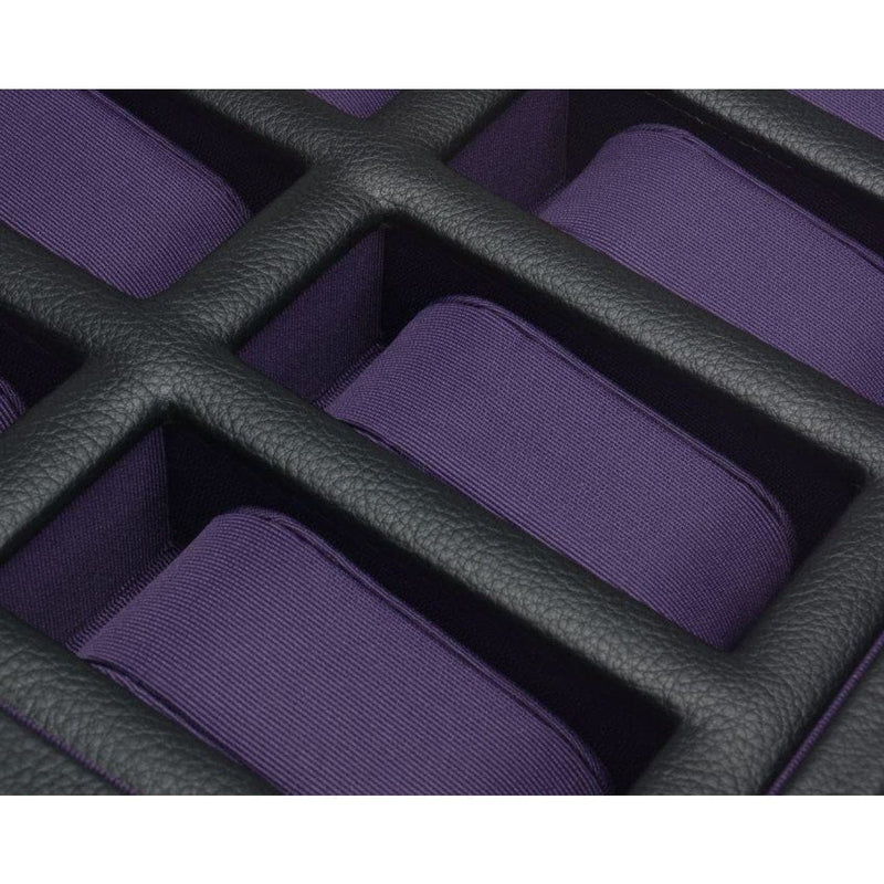 Wolf Accessories - WINDSOR 10 PIECE WATCH BOX Purple | Manfredi Jewels